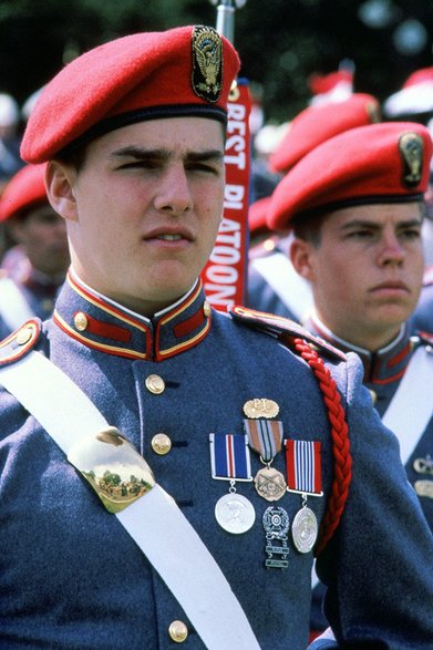 Tom Cruise jako David Shawn w filmie "Szkoła kadetów" (1981)