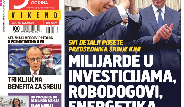 Blic naslovna strana za 23.5.
