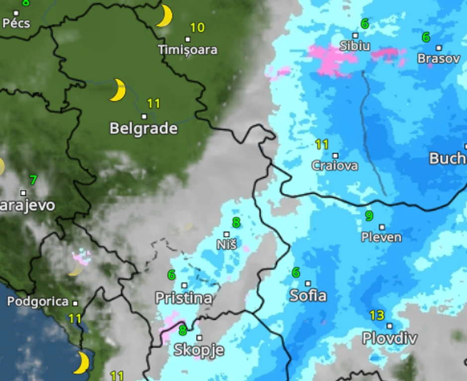 Kako se promena vremena kreće u Srbiji 16. maja u 23. sata