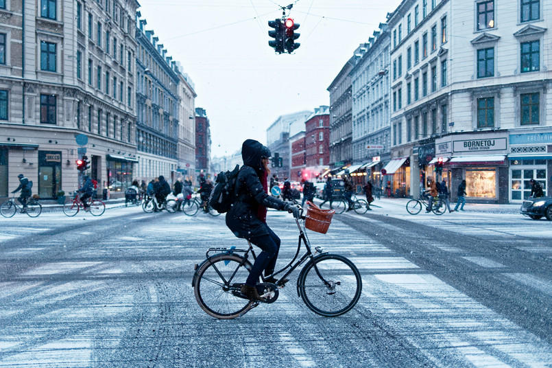 Jazda na rowerze zimą