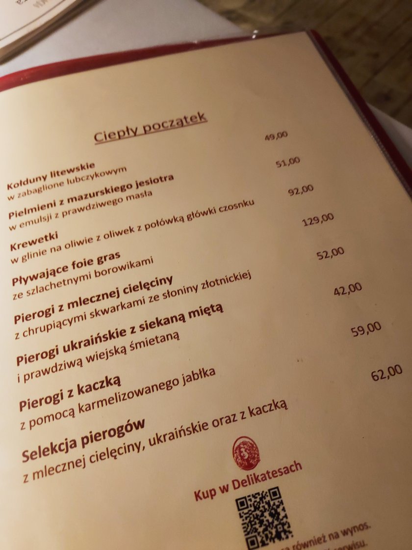 Czy zjadłam najdroższe pierogi w Warszawie? Prawdopodobnie tak, ale ich cena jest na pewno przesadzona