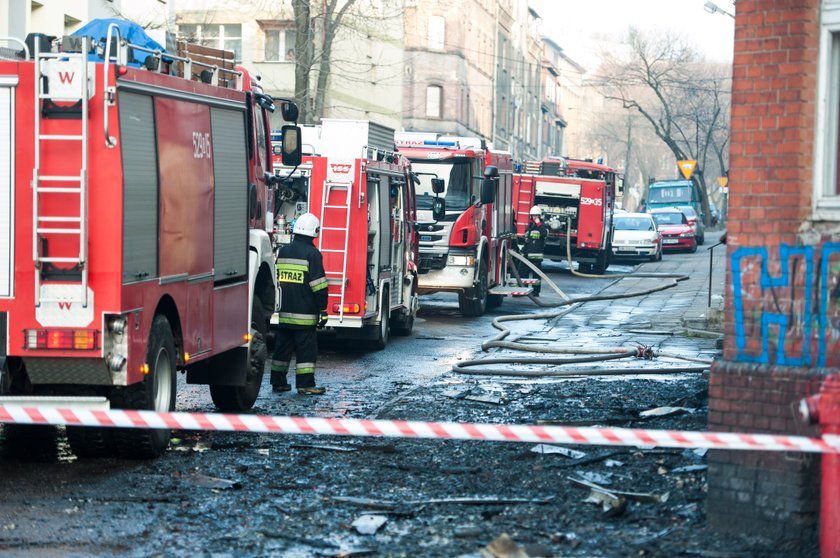 Pożar kamienicy w Mysłowicach