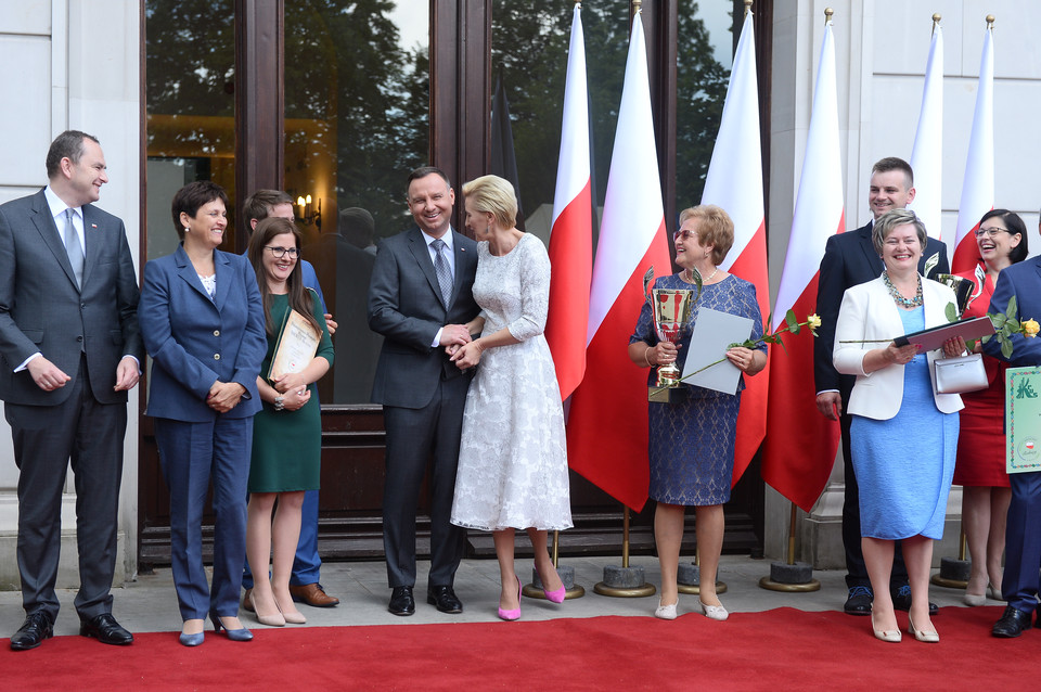 Andrzej i Agata Dudowie na gali AgroLiga 2017