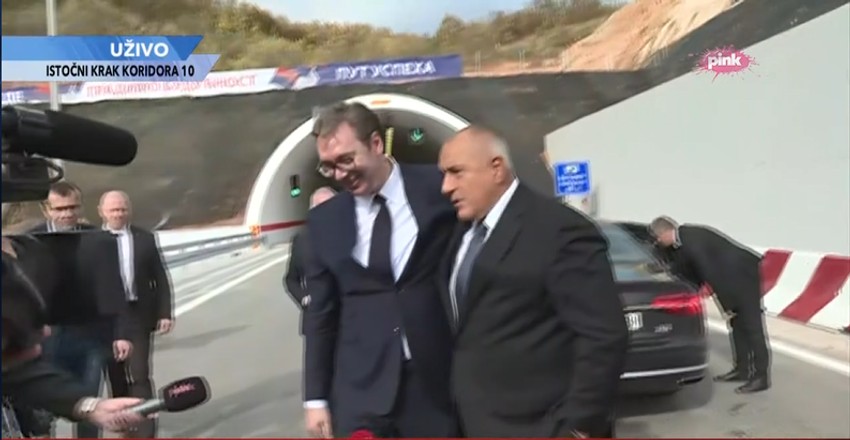 Aleksandar Vučić, Bojko Borisov, Koridor 10, Istočni krak, otvaranje