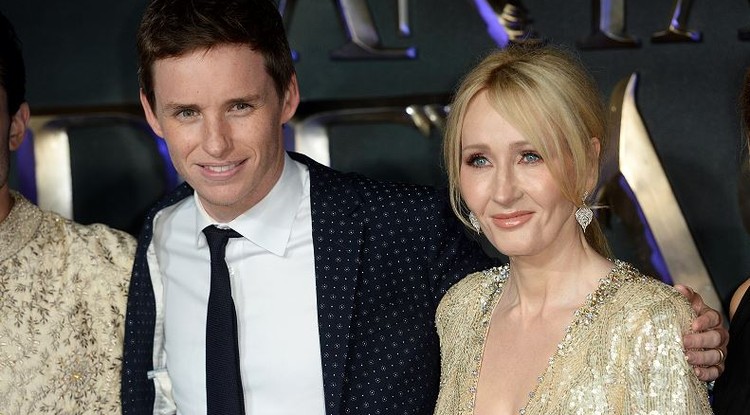 Eddie Redmayne és J.K. Rowling