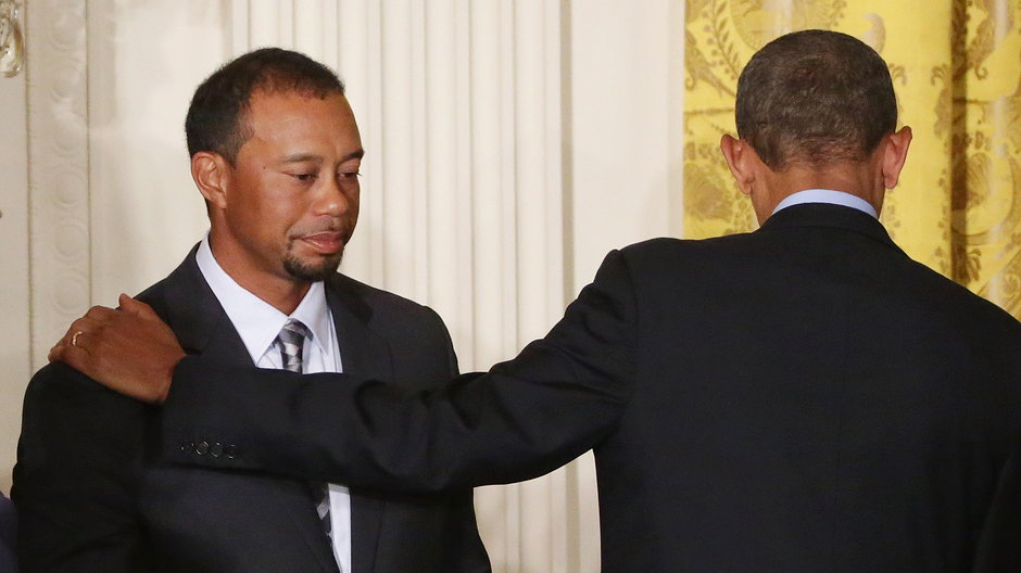 Tiger Woods i Barack Obama