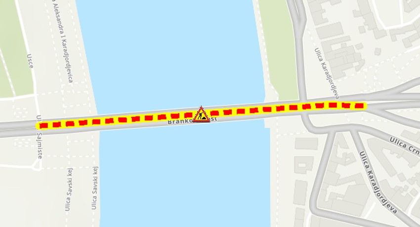 Radovi na Brankovom mostu
