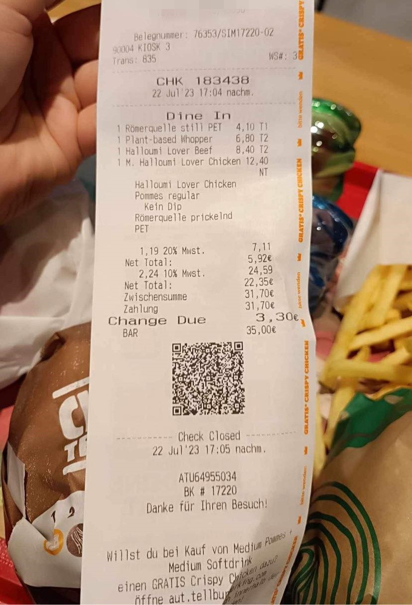 Anička ukázala účet z Rakúska.