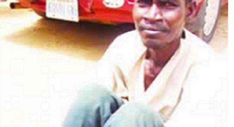 Sex-starved Babangida Garuba was caught having an affair with a goat