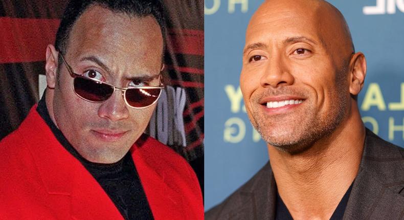 dwayne the rock johnson then and now wrestler