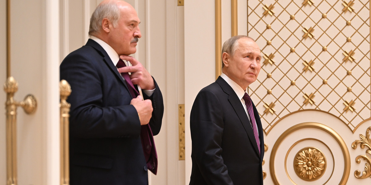Aleksander Łukaszenko i Władimir Putin 