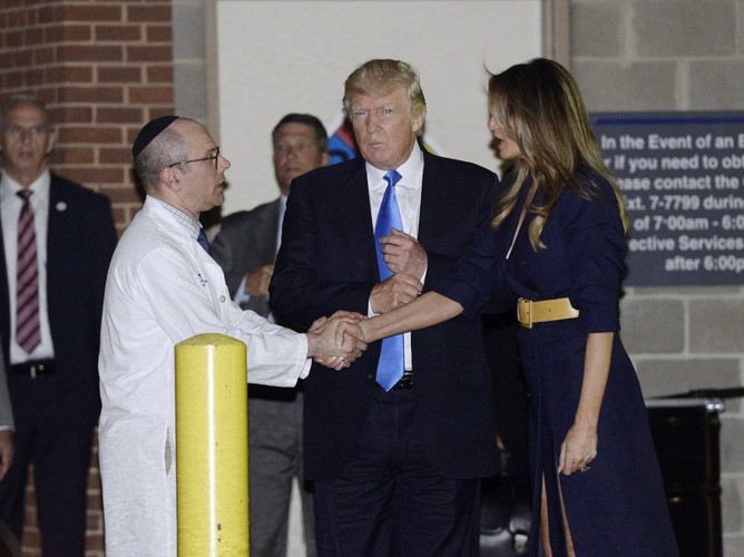 Melania i Donald Trumpowie