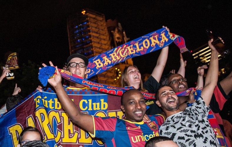 Tak Barcelona cieszyła się z wygrania Ligi Mistrzów