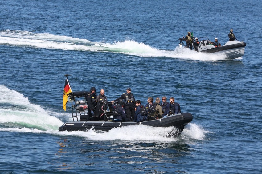 Olaf Šolc sa nemačkom mornaricom