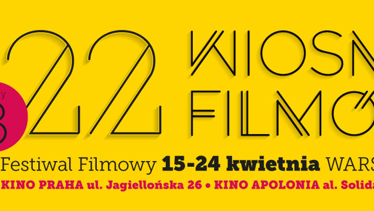 Blisko 70 produkcji, z których ponad połowa zostanie pokazana na polskich ekranach po raz pierwszy lub przed premierą kinową. W piątek, 15 kwietnia, w Warszawie rusza festiwal Wiosna Filmów. Przegląd, który potrwa w sumie 10 dni, odbędzie się w stolicy już po raz 22. Przedsprzedaż biletów, w cenie zaledwie ośmiu złotych na każdy seans, już ruszyła.