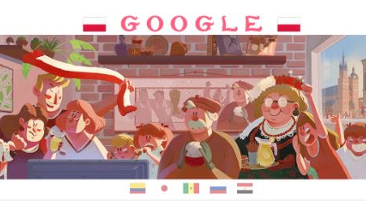 Google Doodle docenia polskich kibiców