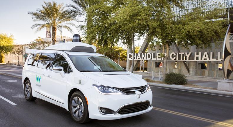 Waymo minivan