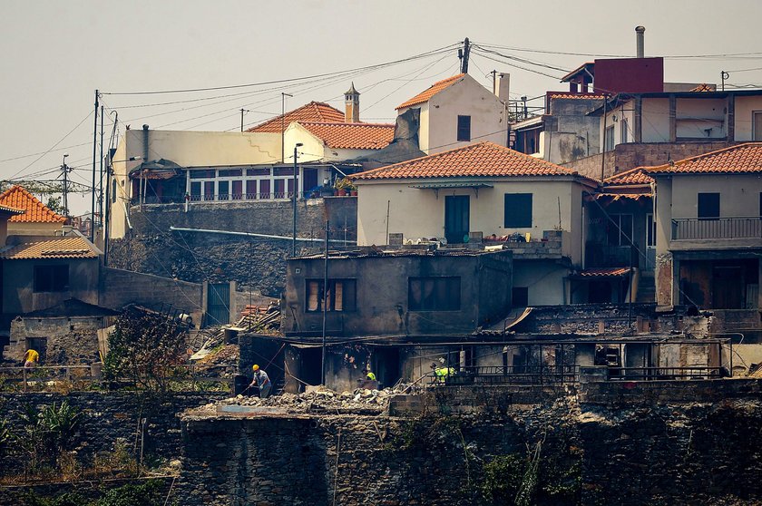 Pożar na portugalskiej Maderze