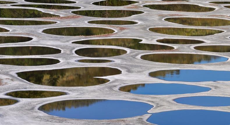 The spotted lake in CanadaiStock / Getty Images Plus