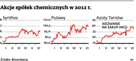 Akcje spółek chemicznych w 2012 r.