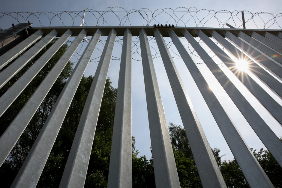 Metalna ograda na granici Poljske i Belorusije