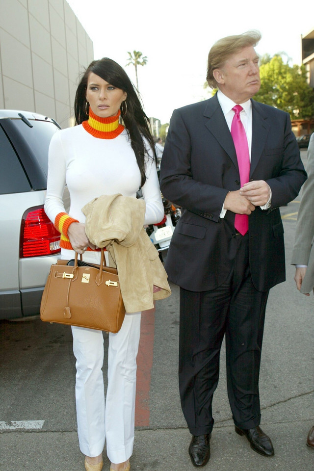 Melania Knauss i Donald Trump w 2004 r.