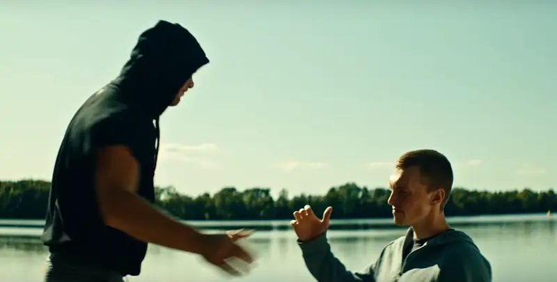 Eryk Lubos i Tomasz Włosok w filmie &quot;Underdog&quot;