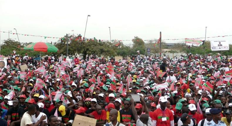 Protests, such as this UNITA opposition party one shown in 2012, are rarely allowed in Angola but a rally on June 3, 2017 was authorised by the police