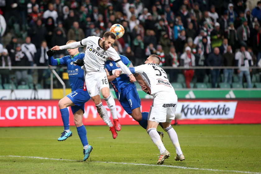 Pilka nozna. Ekstraklasa. Legia Warszawa - Miedz Legnica. 01.03.2019