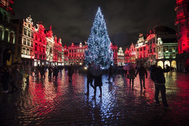 Christmas illumination in Brussels