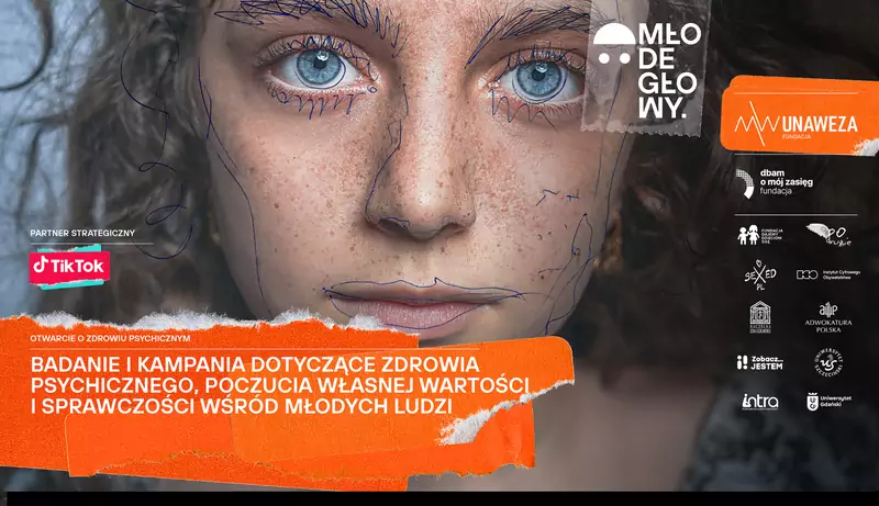 &quot;MŁODE GŁOWY. Otwarcie o zdrowiu psychicznym&quot; to największe w Polsce badanie zdrowia psychicznego wśród młodych ludzi