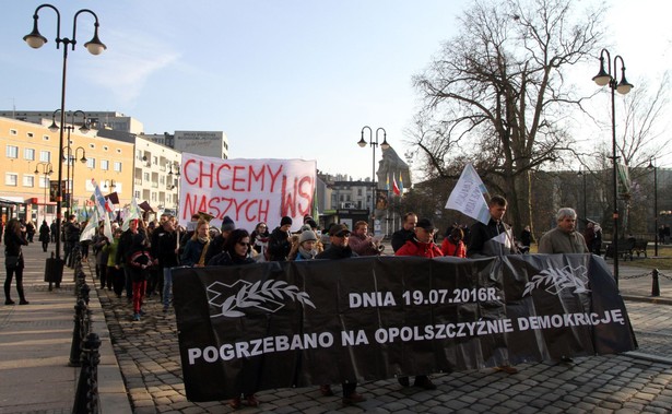 Protest przeciwników powiększenia Opola. "Mediacje nie dają konkretów"