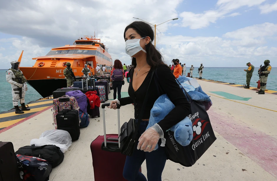 Plaja del Karmen meksiko koronavirus