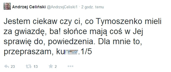 Wpis Andrzeja Celińskiego