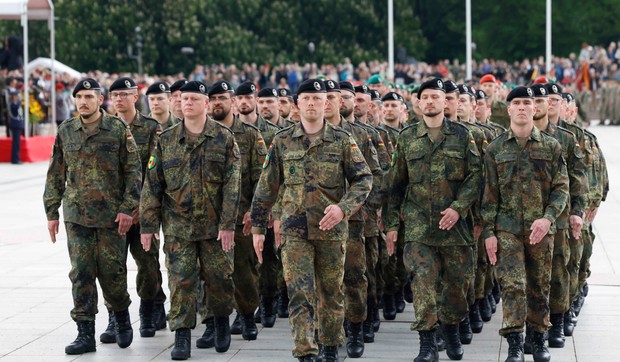 Nemačka vojska, ceremonija raspoređivanja trupa u Litvaniji