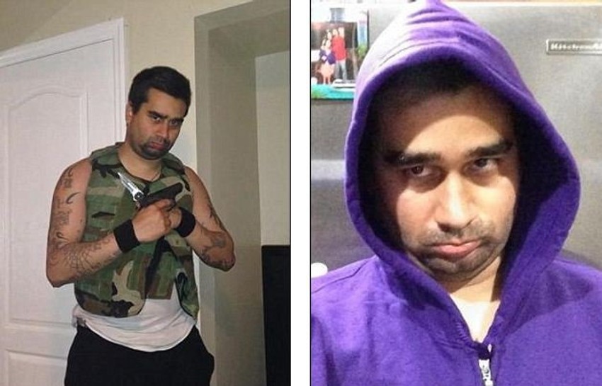 Medina sa pištoljem na jednoj od fotografija sa svog profila na Fejsbuku