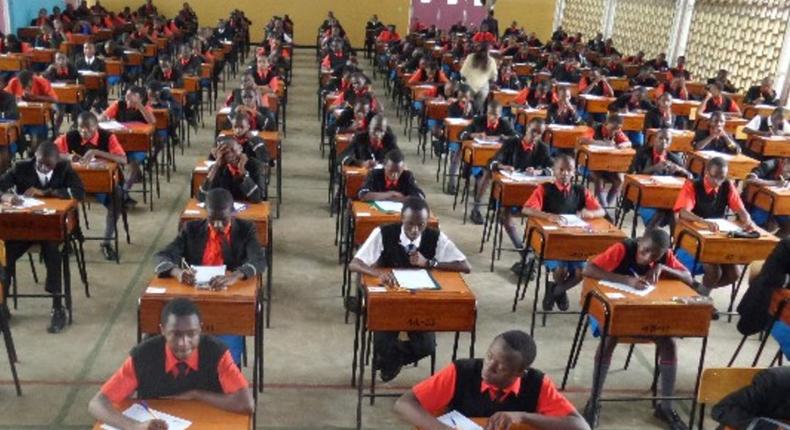 Students sitting for an examination