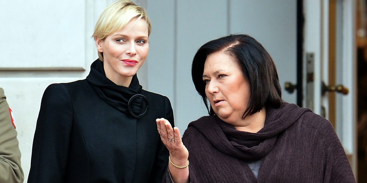 Księżna Charlene i Anna Komorowska