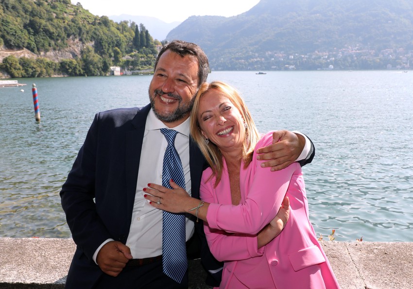 Mateo Salvini i Đorđa Meloni u Černobiju 2021.