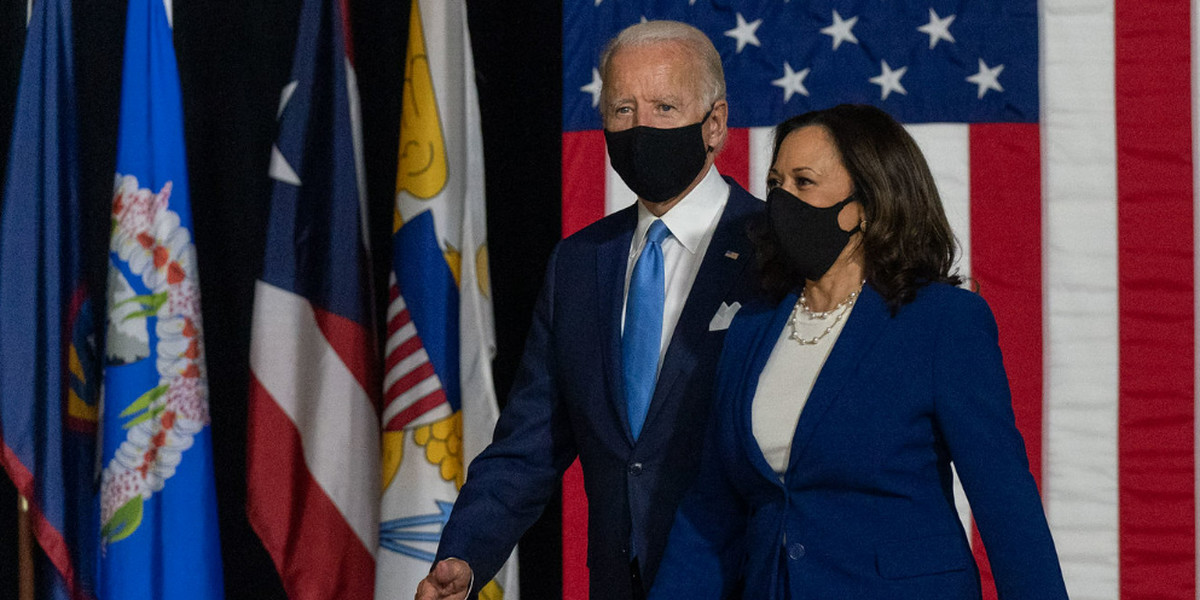 Prezydent USA Joe Biden i wiceprezydentka Kamala Harris.
