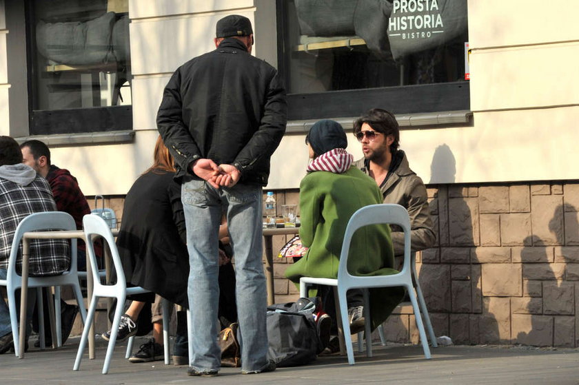 Olivier Janiak i Karolina Malinowska na obiedzie