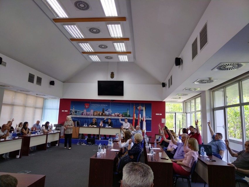 Usvajanje odluke o formiranju radnih zona u Inđiji