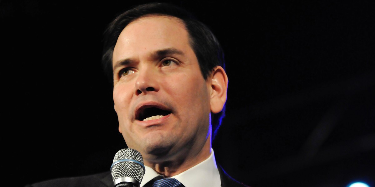 Republican U.S. presidential candidate Marco Rubio speaks at a campaign rally in Oklahoma City, Oklahoma February 26, 2016.