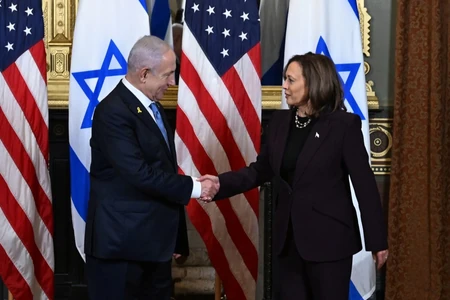 Izraelski premijer Benjamin Netanjahu i američka potpredsednica Kamala Haris u Beloj kući 25. jula