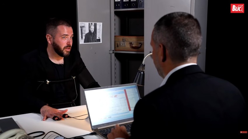 Aca Kos na Blic poligrafu