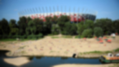Polska - plaża pod Stadionem Narodowym