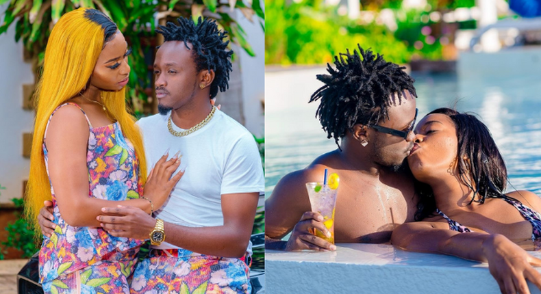 Singer Bahati and Diana Marua