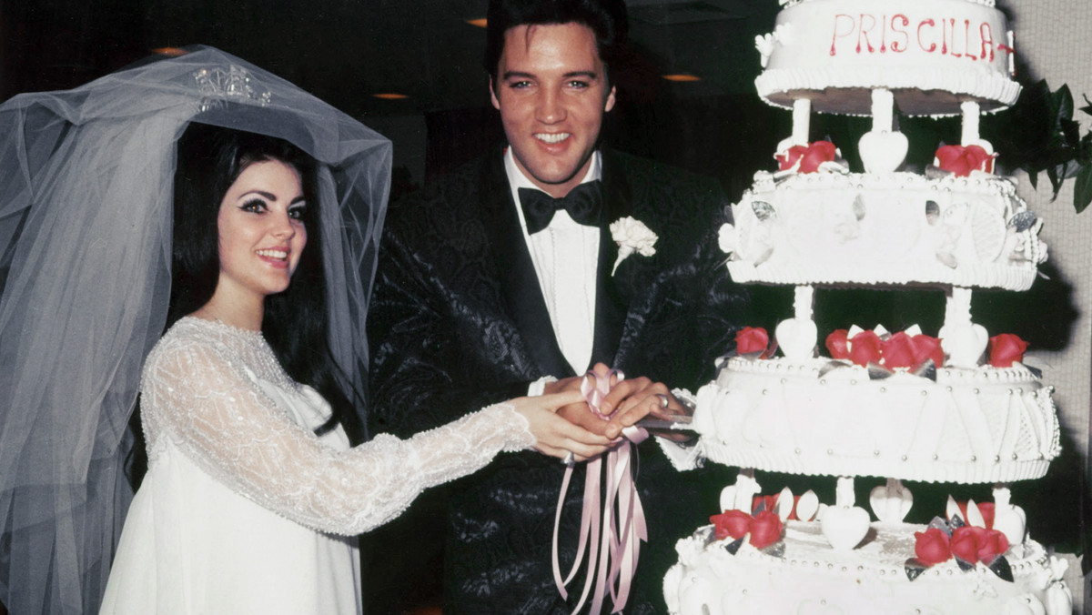 Priscilla i Elvis w dniu ślubu