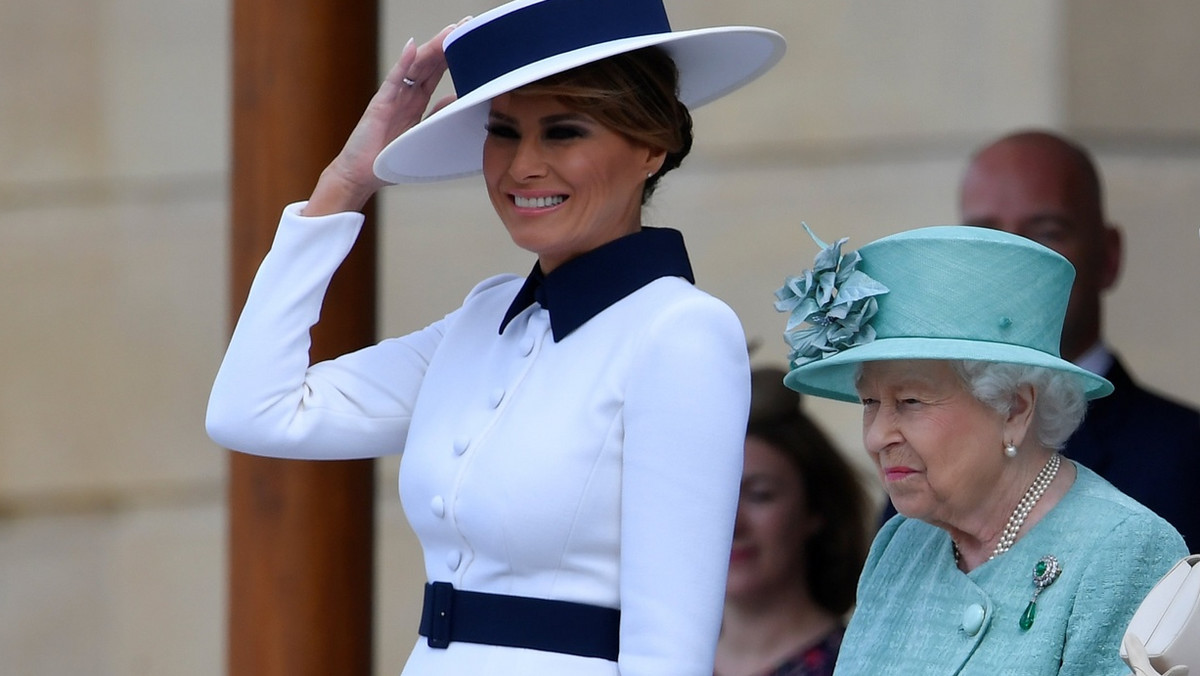 Melania Trump zachwyciła kreacją w Pałacu Buckingham