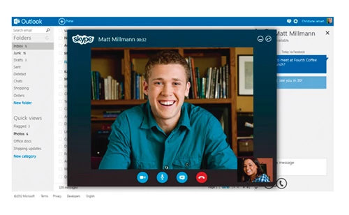 Niedługo okaże się, czy Microsoft doda do Outlook.com opcję wideorozmów i czy będzie to internetowa wersja komunikatora Skype. Dowiemy się również, czy kontakty Skype będzie można synchronizować z kontaktami w Outlook.com